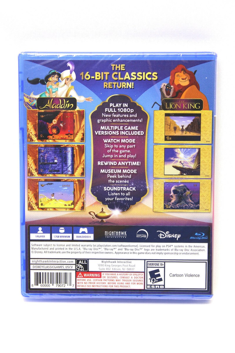 Disney Classic Games Aladdin and The Lion King PlayStation4