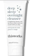 Thisworks Deep Sleep Overnight Cleanser Oat Amino Acids 3.3 Fl Oz /100ml Sealed