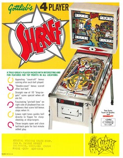 Sheriff Gottlieb Pinball Flyer / Brochure / Ad - Mint Condition