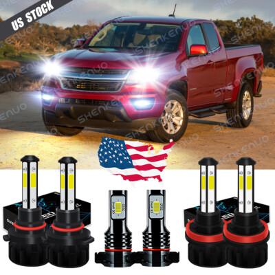 For 2021 car Colorado LED Headlights Fog lights Main & Dipped Beam Kit 6x
