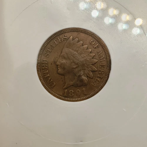 1891 Indian Head Penny AU BN