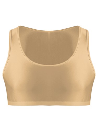 Canotta reggiseno uomo smanicata schiena a Y muscoli mezza crop top fitness palestra sport - Foto 70 di 93