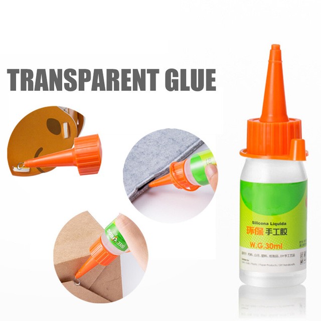 1/5pcs 30ml Liquid Glue Alcohol Adhesive Textile Fabric Stationery