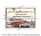 1952 autos Engine Transmission Hydra Maticcar garage auto shop metal tin sign