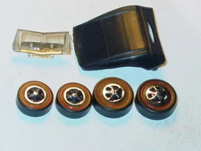 Hot Wheels Redline CLASSIC CORD REPRO KIT TOP, WHEELS, & GLASS -Black, NEW MOLD!