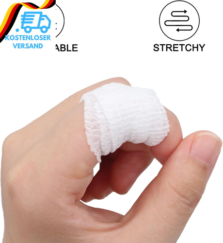 15 Roll 2.5Cm X 4.5M Selbstklebender Verband,Selbsthaftende Bandage,Haftbandage, - Bild 6 von 12