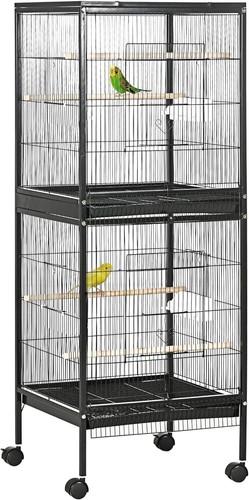 PawHut Large Bird Cage with 1.7 ft. Width for Wingspan, Aviary Indoor ... - Wingspan Cages For Exotic Birds