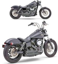 MARMITTE PER DYNA NERE HARLEY DAVIDSON 2012 2017 SCARICO COMPLETO MARMITTA COBRA