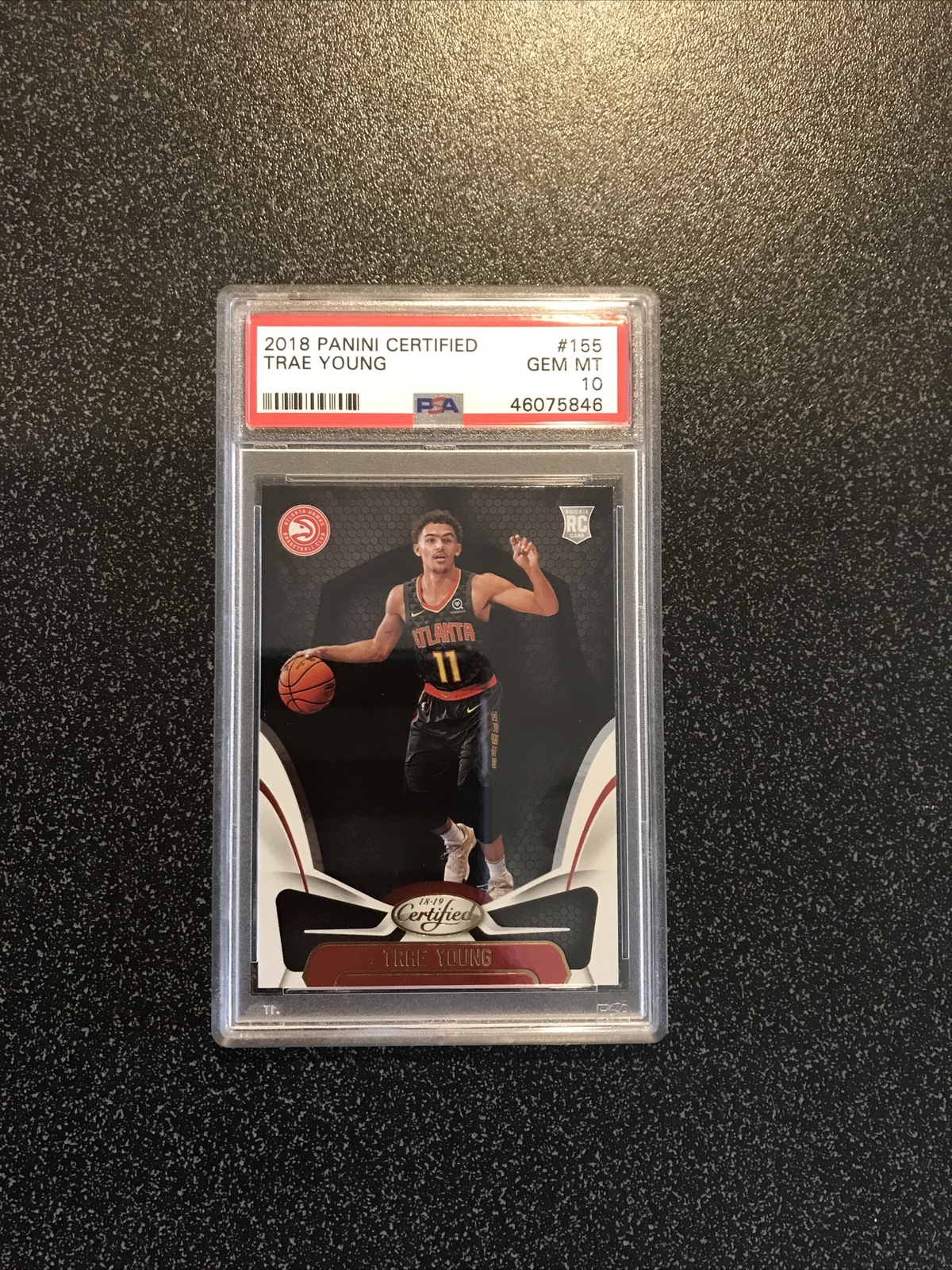 TRAE YOUNG 2018-19 Panini Certified ROOKIE RC CARD# 155 PSA 10 GEM MINT