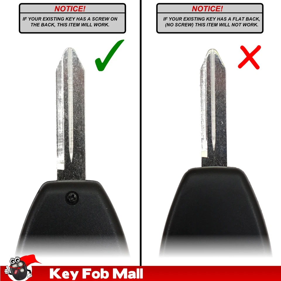 Новый брелок дистанционный корпус для 2010 Dodge Nitro 4 кнопки с пультом дистанционного запуска - Изображение 2 из 2