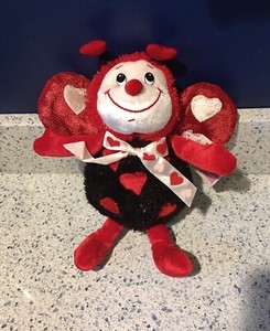 Love/Valentines Shimmery Ladybug w/ Hearts, Dan Dee Collectors Choice Plush