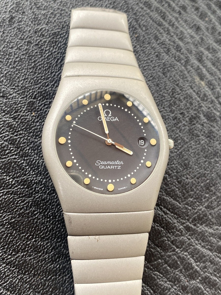 Rare Vintage Omega Seamaster Recife Cal 1431 Quartz Acier