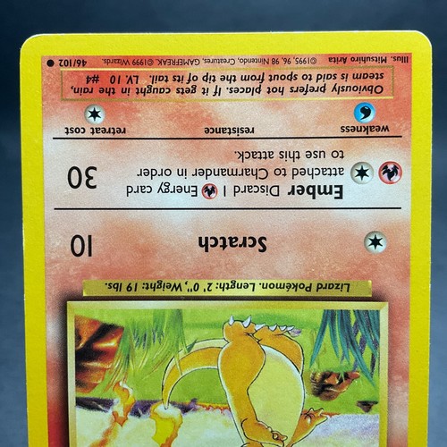 Charmander 046/102 - Set Base WotC 1999 - LP - Foto 4 di 6