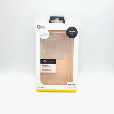 BodyGuardz Ace Pro Case Cover for Apple iPhone SE 2020 8 7 Pink Clear