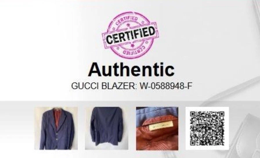 Giacca blazer tuta uomo Gucci originale taglia 52