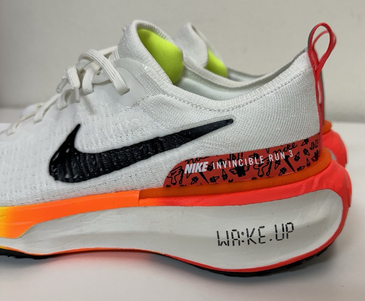 Nike ZoomX Invincible Run Flyknit 3 Mens Sz 10.5 White Black