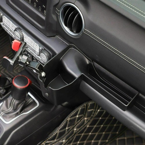 For 2018-2021 Jeep Wrangler JL JLU Phone Holder Mount Bracket Panel Storage Tray - Picture 2 of 7