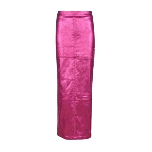 Pink 2024 metallic skirt