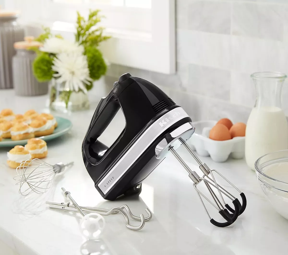 KitchenAid Silver 9-Speed Electric Hand Mixer + Reviews