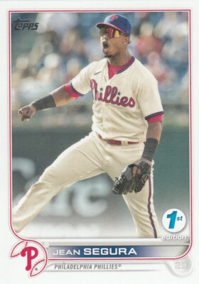 JEAN SEGURA TOPPS FIRST 1ST EDITION BASE PHILADELHIA PHILLIES #178 2022 22