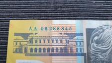 AUSTRALIA $50 Dollars 2006 FIRST PREFIX VF+ Banknote AA06 288845 Lucky 888