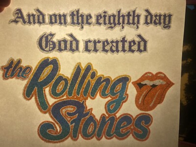 Rolling Stones Rock Band Vintage Original Transfer Iron On For Shirt RARE Jagger