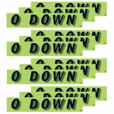 14.5 Inch Black Green Adhesive Windshield Slogan Car Dealer Sticker 123'S