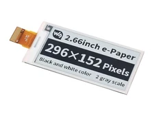 Waveshare 296×152 Black / White 2.66inch e-Paper E-Ink Raw Display Panel