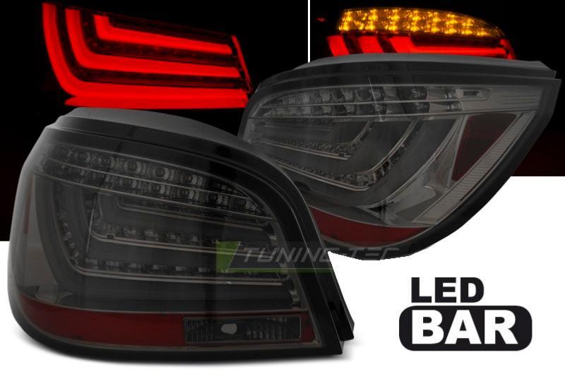 Optiques arriere de prestige LED BAR pour BMW serie 5 E60 Berline lentille fumer