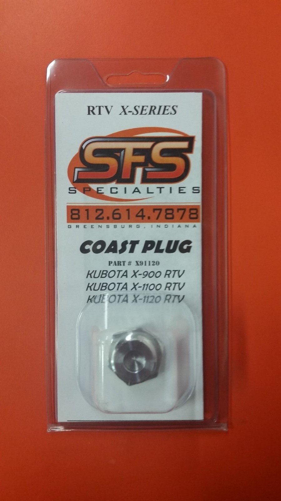 Kubota Coast Plug RTV X series 900 1100 1120