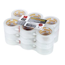 ROWNAK Clear Packaging Tape 18rolls–2.0mil Thick, 2.0 inches Wide,110 Yards Roll