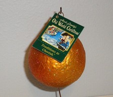 2010 - WHOLE ORANGE - OLD WORLD CHRISTMAS BLOWN GLASS ORNAMENT - NEW W/TAG 28099