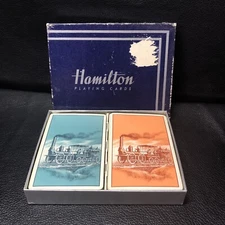 Vintage Hamilton Playing Cards, 2 Decks In Original Box 