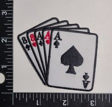 Hand Cards Player Poker Iron-On/Sew-On Embroidered Patch High Quality