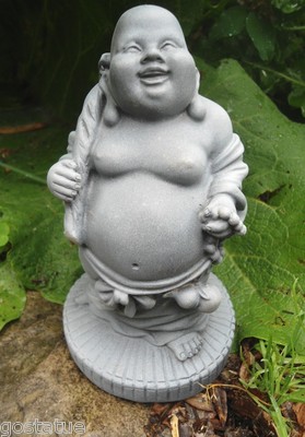 Latex  Buddha mold plaster concrete casting garden mould  6''H x 3.5''W