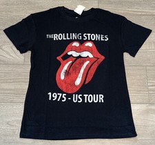 Modern 2021 The Rolling Stones 1975 US Tour Adult Small T-shirt Tee Unisex Sm