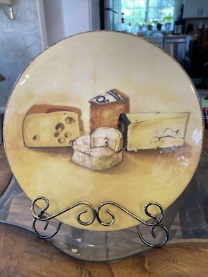 Retired Raised Cheese Platter Serving Round Italian Plate Dish Williams  Sonoma