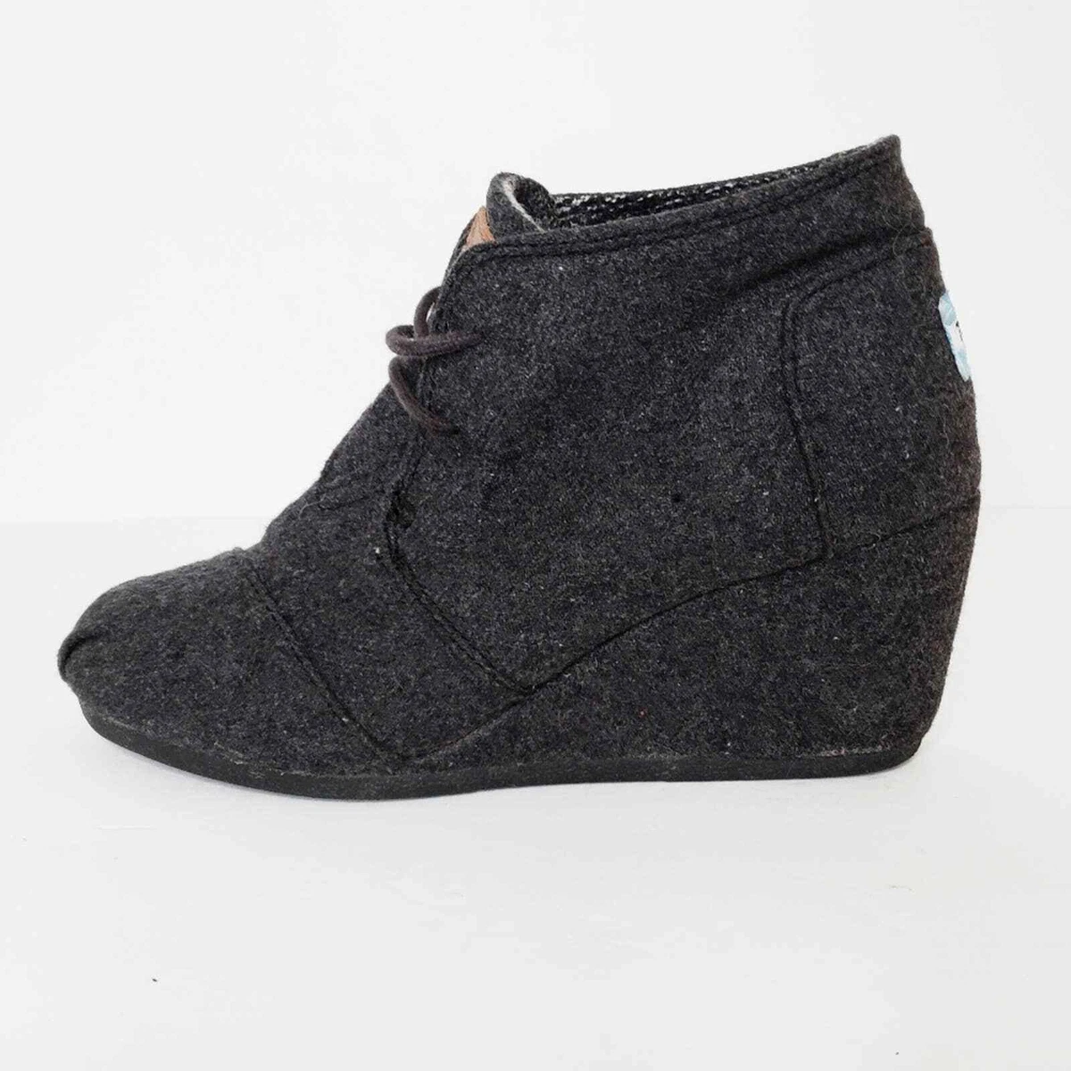 Toms desert wedge best sale grey