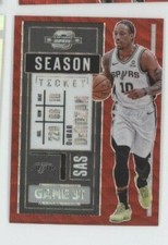 DEMAR DEROZAN 2020-21 CONTENDERS OPTIC SEASON TICKET RED WAVE PRIZM #66