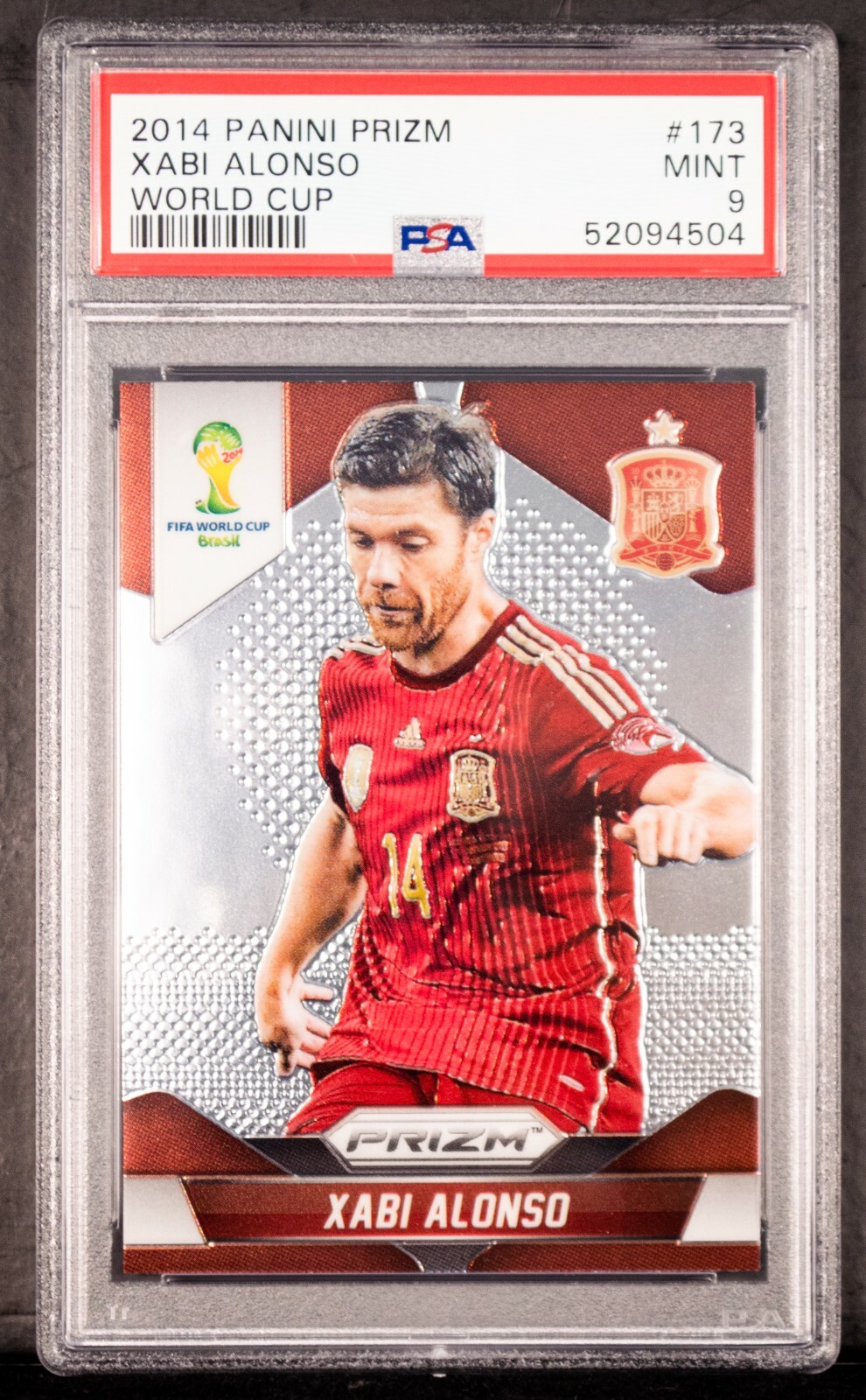 2014 Panini Prizm World Cup Xabi Alonso #173 PSA 9 MINT Spain Liverpoool Madrid