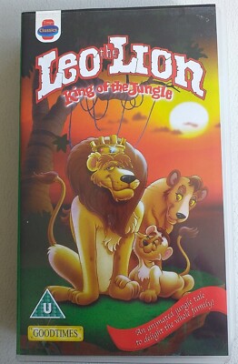 Leo The Lion - King Of The Jungle VHS Video-Kassette in ENGLISCHER Sprache rar