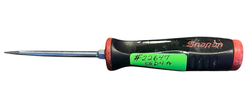 Snap-on SGD4A Soft Grip Slotted Flat Tip Screwdriver Red Visable Wear - Bild 1 von 6