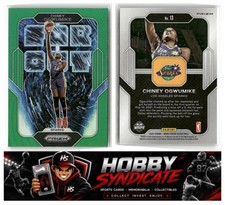 2022 Panini WNBA Prizm #13 Chiney Ogwumike Far Out Green Prizm