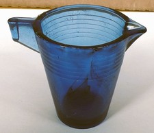 J. Pressman/Chiquita Transparent Blue Teapot Base - Akro Agate