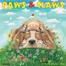 Paws & Claws by Gary Patterson 2026 12" x 12" Wall Calendar (free shipping)