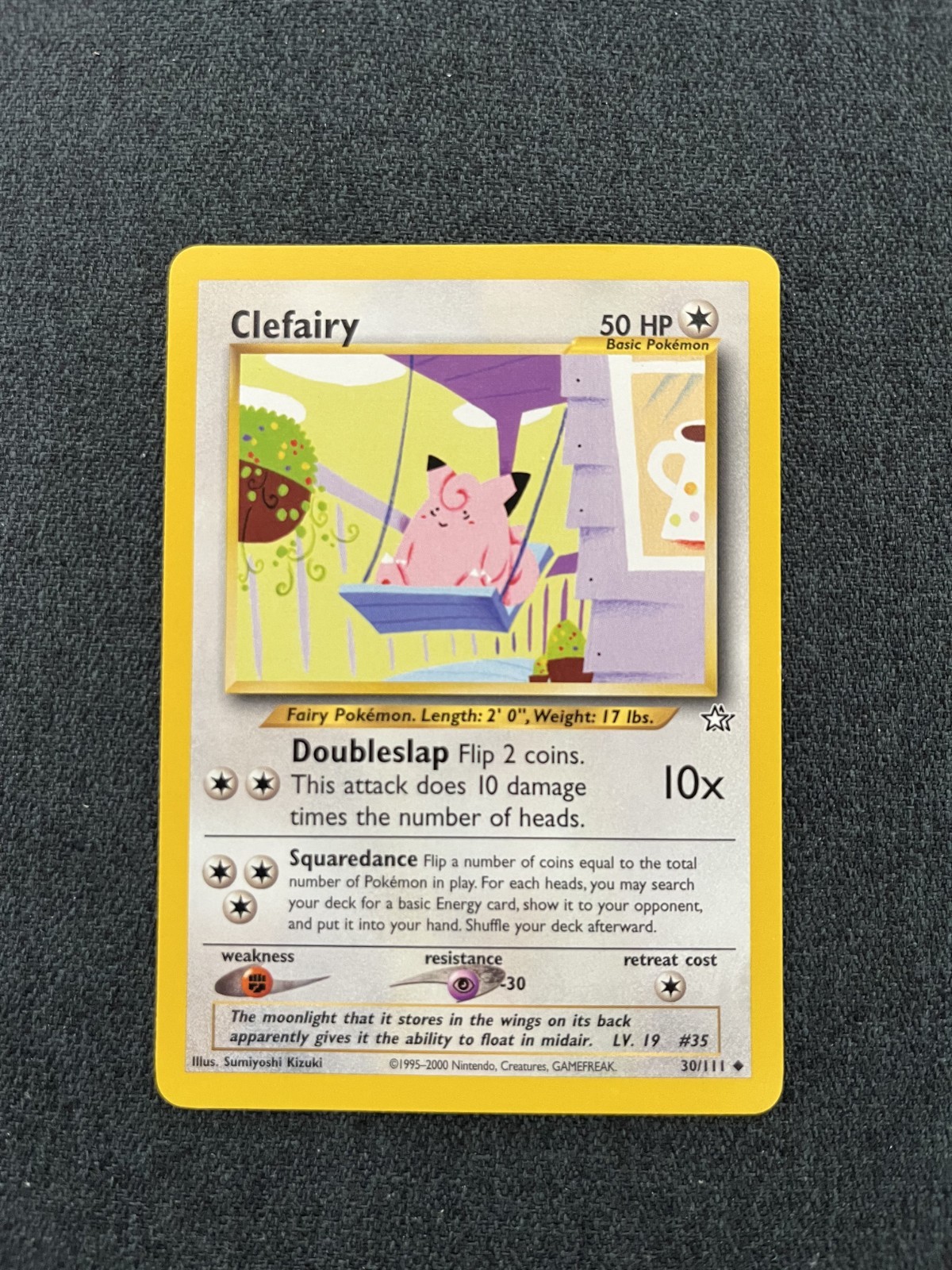 Pokemon TCG Clefairy 30/111 Neo Genesis Regular Lightly Played