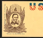 Election of 1860 Candidate  "Old Abe" President Lincoln U.S.A. Envelope SR.cc.oA