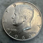 90% Silver 1964 JFK Half Dollar Average Circulated - Single Coin