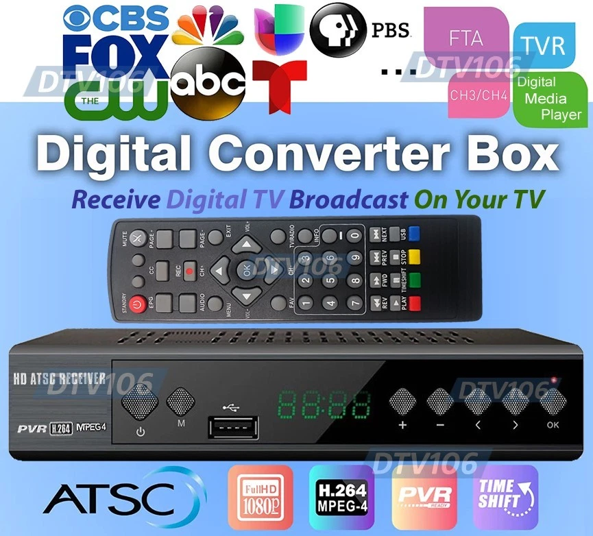 Digital Aerial Antenna TV Receiver Recorder For OTA Antenna Broadcast Channels - Image 2 of 4