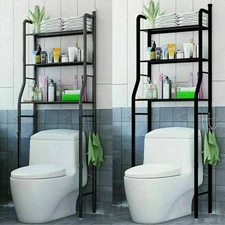 Over The Toilet Storage Rack Cabinet Organizer Shelf Bathroom Space Saver 3 Tier